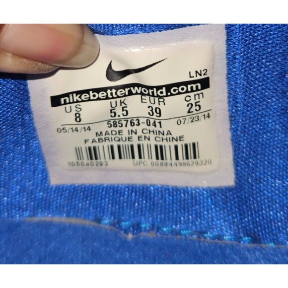 Nike Volley Zoom Hyperstrike Blue White Women Sneakers Size 8 - Picture 12 of 12